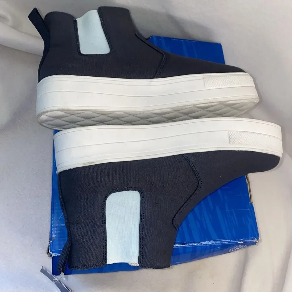 new Hurley boot Beca Chelsea Women Bethany Shoe 9 MED 120713 Navy Platform